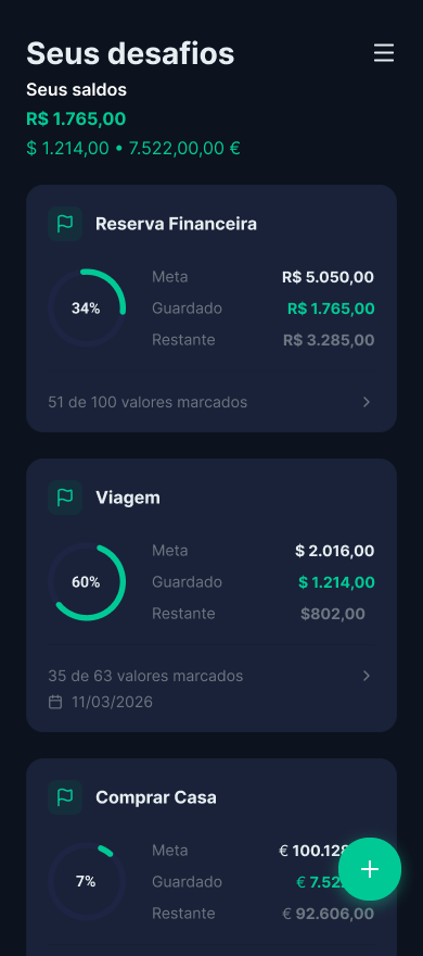 Desafio Poupar