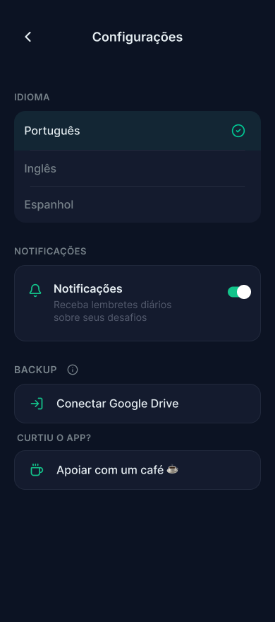 Desafio Poupar: estatísticas do desafio